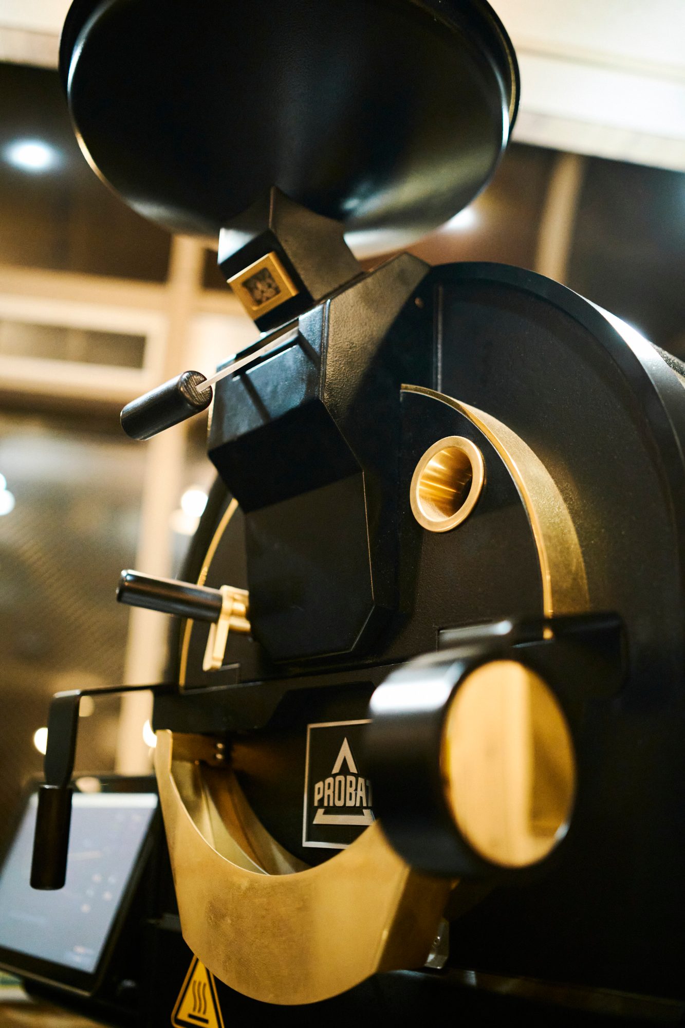An old film projector in a dark room
